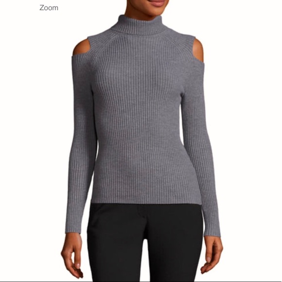 Theory Gray Cowl Neck Sweater - Picture 1 of 8